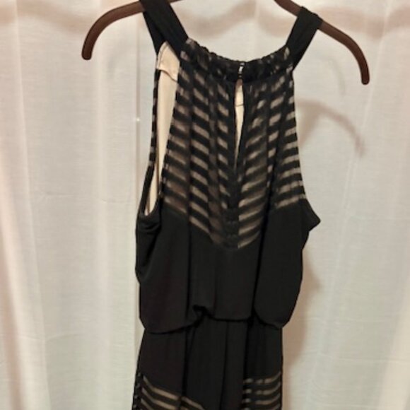 London Times Black Mesh Panel Maxi - Picture 1 of 2
